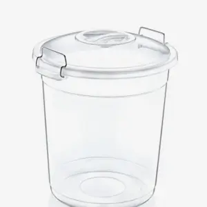 Seau transparent verrouillable