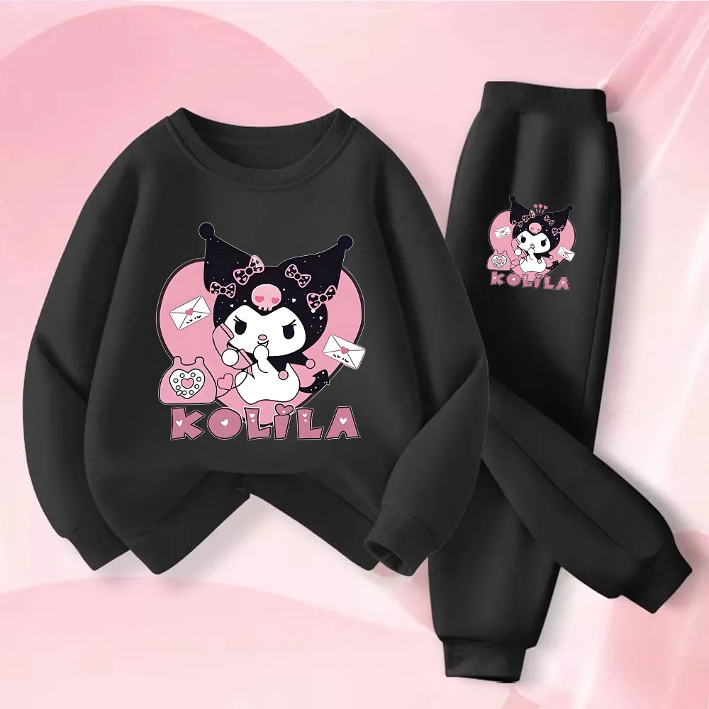 Ensembles de vêtements pour filles, sweat-shirt + pantalon long, 2 pièces, automne, survêtements pour tout-petits, nouveau style, survêtement pour enfants
