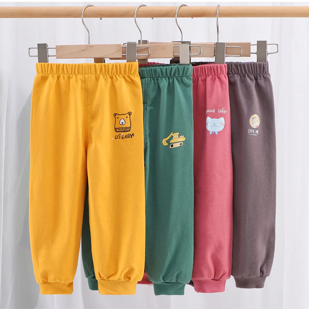Pantalons en coton pour enfants, pantalons de Sport de loisirs pour bébés garçons, pantalons pour petites filles, pantalons de survêtement à la mode, pantalons décontractés