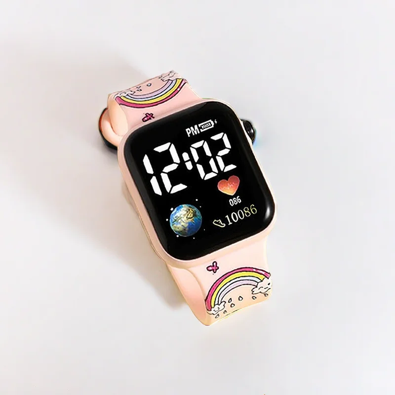 Montre numérique Stitch pour enfants, Hello Kitty, montres pour filles, nouveau