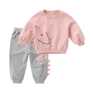Nouveau printemps automne bébé filles vêtements costume enfants mignon T-Shirt pantalon 2 pièces/ensembles enfant en bas âge vêtements de sport infantile enfants survêtements