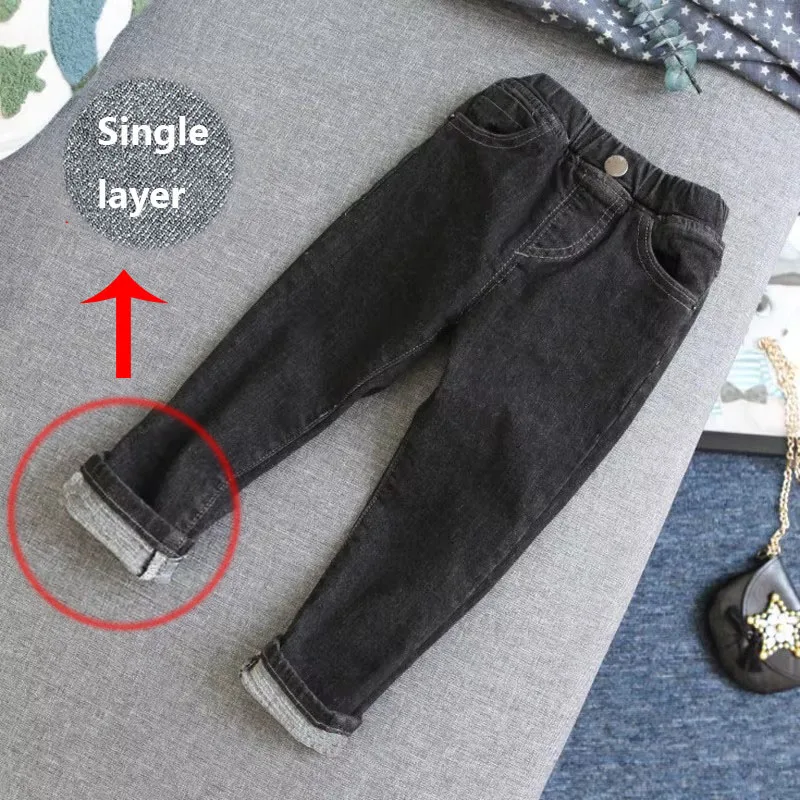 Jeans chauds avec sourire pour enfants, pantalons en denim décontractés pour garçons et filles, pantalons optiques pour enfants, bébé, enfants, printemps, automne, hiver, fj7 ans