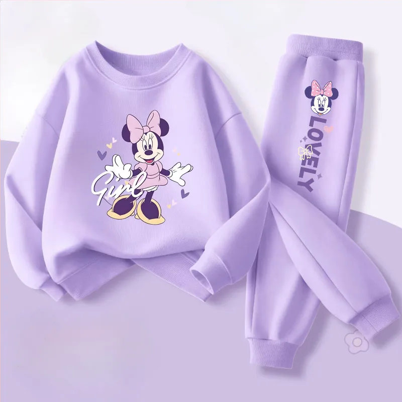 Ensemble de vêtements pour enfants, nouveau Style, sweat-shirt et pantalon à col rond pour bébés filles, ensemble deux pièces, survêtement fin et respirant, printemps automne