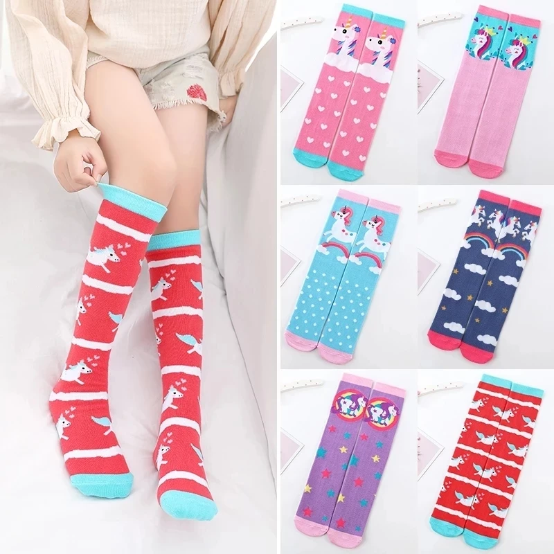 Chaussettes courtes chaudes pour bébés et enfants, adorables chaussettes montantes en coton à motifs de dessins animés pour filles, avec motifs d'animaux mignons