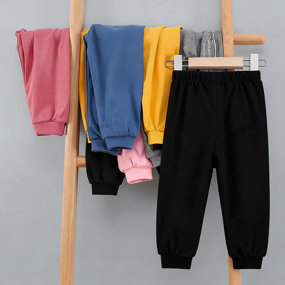 Pantalons en coton pour enfants, pantalons de Sport de loisirs pour bébés garçons, pantalons pour petites filles, pantalons de survêtement à la mode, pantalons décontractés