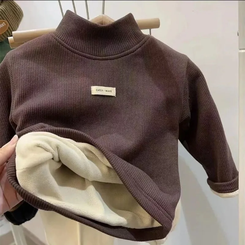 Pull à manches longues et col mi-haut pour enfants, chemise astronomique pour enfants, vêtements pour bébés garçons et filles, automne et hiver