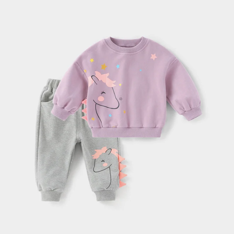 Nouveau printemps automne bébé filles vêtements costume enfants mignon T-Shirt pantalon 2 pièces/ensembles enfant en bas âge vêtements de sport infantile enfants survêtements