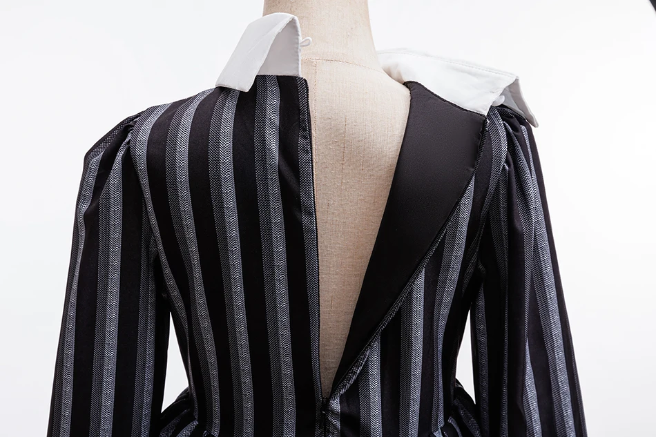 Costume pour enfants imprimé à rayures et à carreaux, deux en un, uniforme scolaire, costume d'Halloween pour étudiante gothique, 3-10 ans