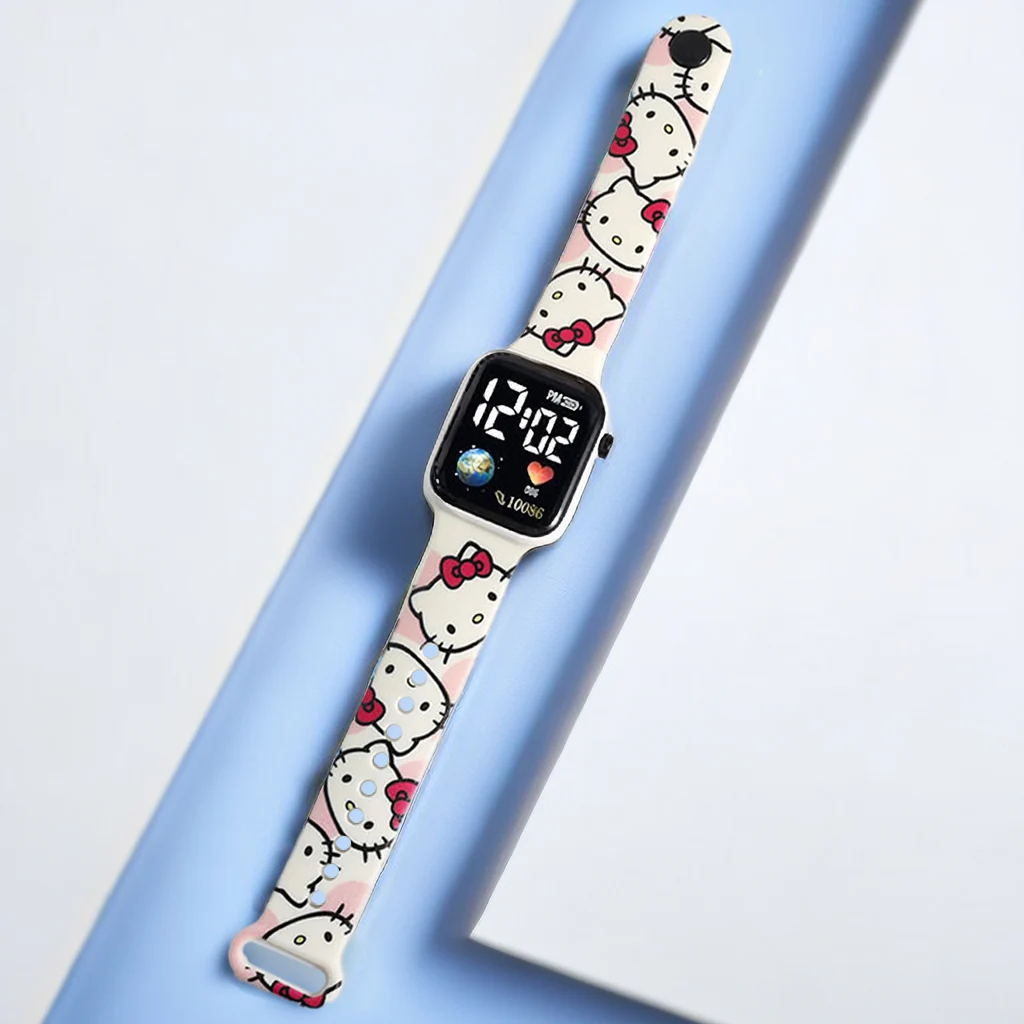 Montre numérique Stitch pour enfants, Hello Kitty, montres pour filles, nouveau