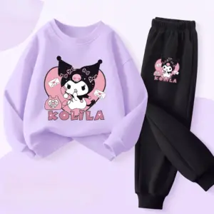 Ensembles de vêtements pour filles, sweat-shirt + pantalon long, 2 pièces, automne, survêtements pour tout-petits, nouveau style, survêtement pour enfants
