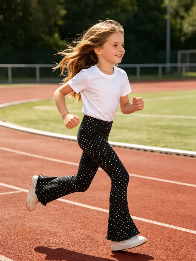 Lot de 2 pantalons évasés coréens pour filles, collection Printemps-Automne, adaptés aux enfants de 2 à 11 ans, leggings unis tendance coupe bootcut