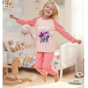 K-Pop Hunters Zoey Mira Rumi Ensembles de vêtements pour enfants, vêtements de nuit pour garçons, pyjama pour enfants, pyjama en coton pour bébés filles