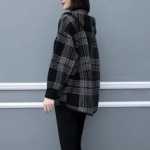 Veste zippée en laine et mélanges pour femme, style coréen, élégant, tendance, grande offre décontractée, demi-saison, offres à la mode, 2025