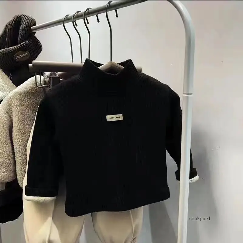 Pull à manches longues et col mi-haut pour enfants, chemise astronomique pour enfants, vêtements pour bébés garçons et filles, automne et hiver
