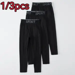 Pantalon de sport fin pour enfants, quatre saisons, multi-tailles, pour garçons et filles, idéal pour le cyclisme et la course à pied, avec taille élastique.