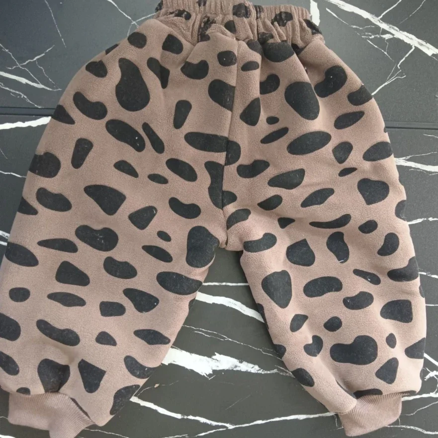 Pantalons en peluche pour bébé, pantalons de survêtement épais en velours pour garçon et fille, pantalons de dessin animé, pantalons chauds pour enfants, tendance, automne hiver