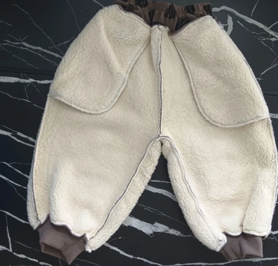 Pantalons en peluche pour bébé, pantalons de survêtement épais en velours pour garçon et fille, pantalons de dessin animé, pantalons chauds pour enfants, tendance, automne hiver