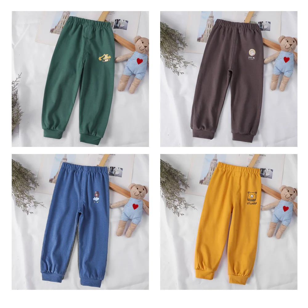 Pantalons en coton pour enfants, pantalons de Sport de loisirs pour bébés garçons, pantalons pour petites filles, pantalons de survêtement à la mode, pantalons décontractés